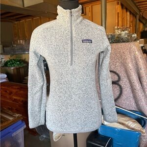 Patagonia Gray Quarter-Zip Fleece Pullover